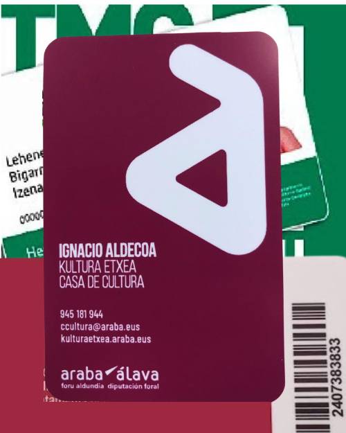 El carné de la biblioteca permite disfrutar de todos los servicios de la Casa de Cultura Ignacio Aldecoa 