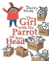 The girl with the parrot on her head 